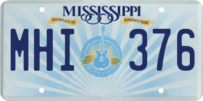 MS license plate MHI376