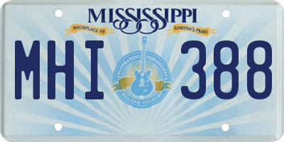 MS license plate MHI388