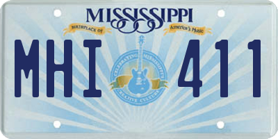 MS license plate MHI411