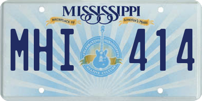 MS license plate MHI414