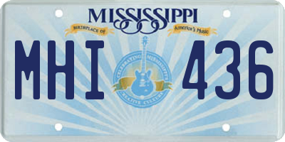 MS license plate MHI436