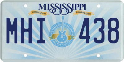 MS license plate MHI438