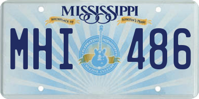 MS license plate MHI486