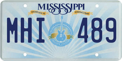 MS license plate MHI489
