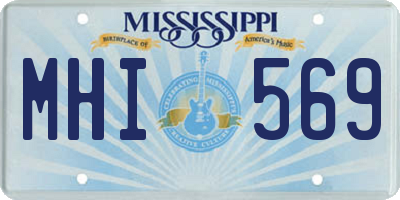 MS license plate MHI569