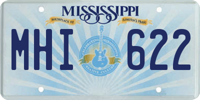 MS license plate MHI622