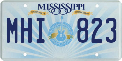 MS license plate MHI823
