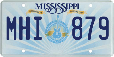 MS license plate MHI879