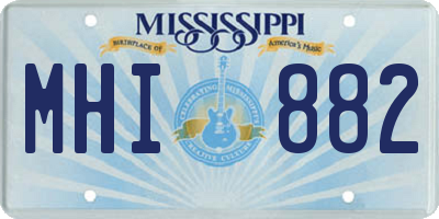 MS license plate MHI882
