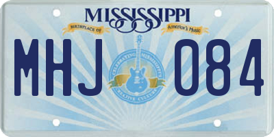 MS license plate MHJ084