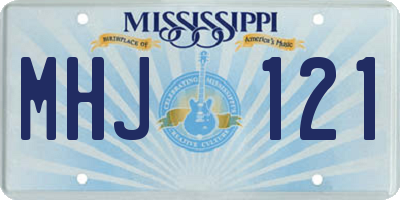 MS license plate MHJ121