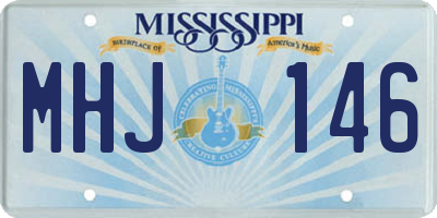MS license plate MHJ146
