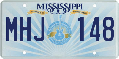 MS license plate MHJ148