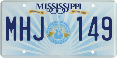 MS license plate MHJ149