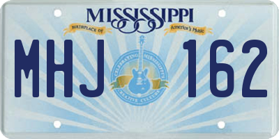 MS license plate MHJ162