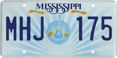 MS license plate MHJ175