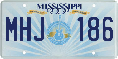 MS license plate MHJ186