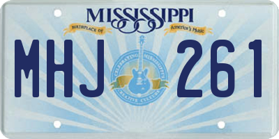 MS license plate MHJ261