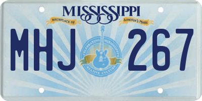 MS license plate MHJ267