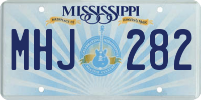MS license plate MHJ282