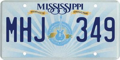 MS license plate MHJ349