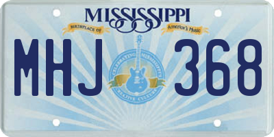 MS license plate MHJ368