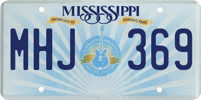 MS license plate MHJ369