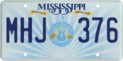 MS license plate MHJ376