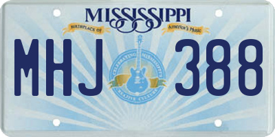 MS license plate MHJ388