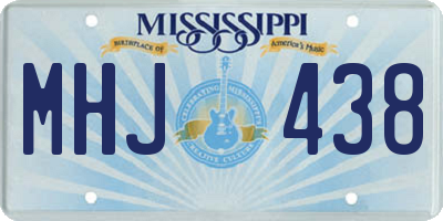MS license plate MHJ438