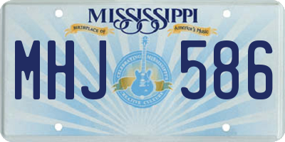 MS license plate MHJ586