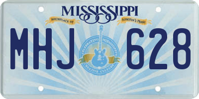MS license plate MHJ628