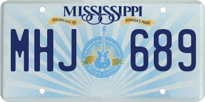 MS license plate MHJ689