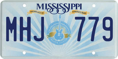 MS license plate MHJ779
