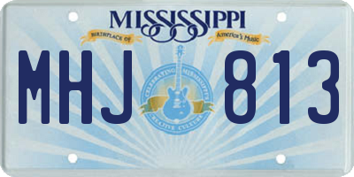 MS license plate MHJ813