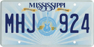 MS license plate MHJ924