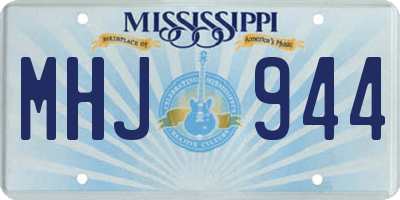 MS license plate MHJ944