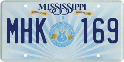 MS license plate MHK169