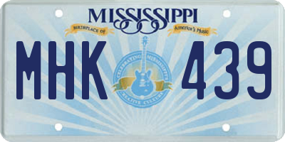 MS license plate MHK439