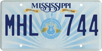 MS license plate MHL744