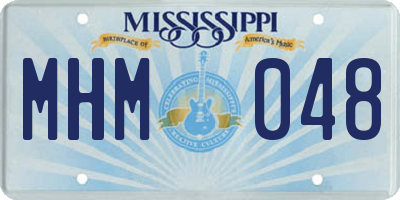 MS license plate MHM048