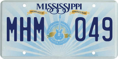 MS license plate MHM049