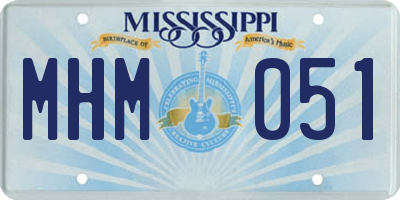 MS license plate MHM051
