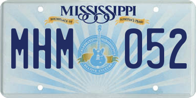 MS license plate MHM052