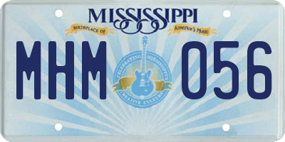 MS license plate MHM056