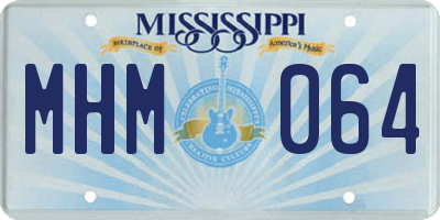 MS license plate MHM064