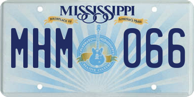 MS license plate MHM066