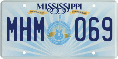 MS license plate MHM069