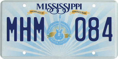 MS license plate MHM084