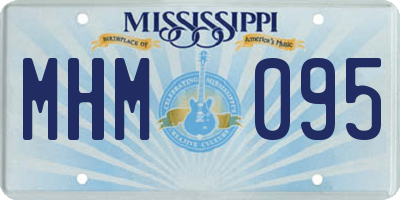 MS license plate MHM095